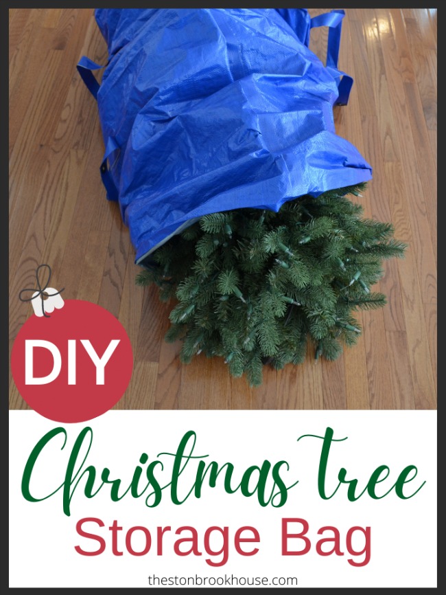 DIY Christmas Tree Storage Bag The Stonybrook House