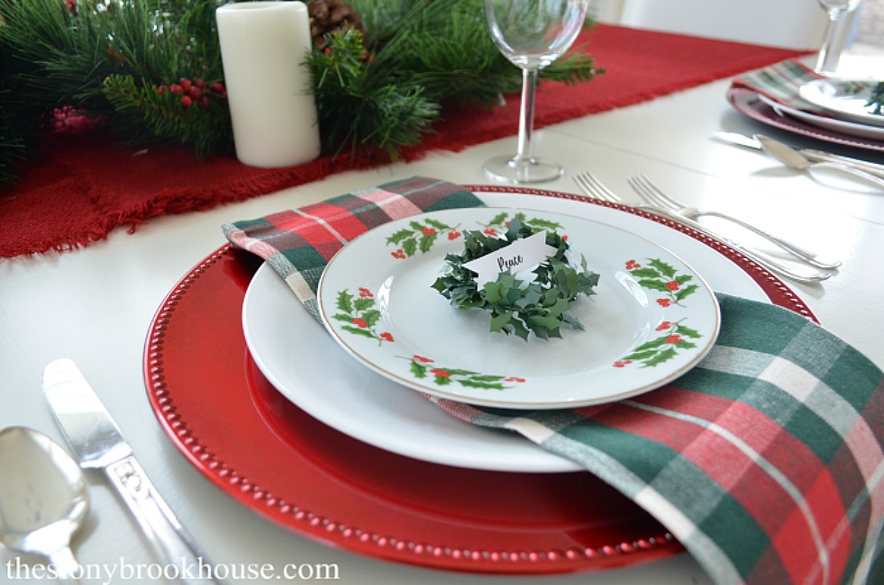 Easy Christmas Table - The Stonybrook House