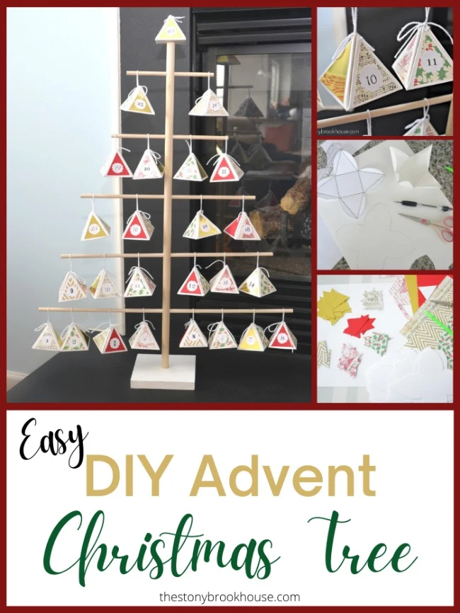 DIY Advent Christmas Tree - The Stonybrook House