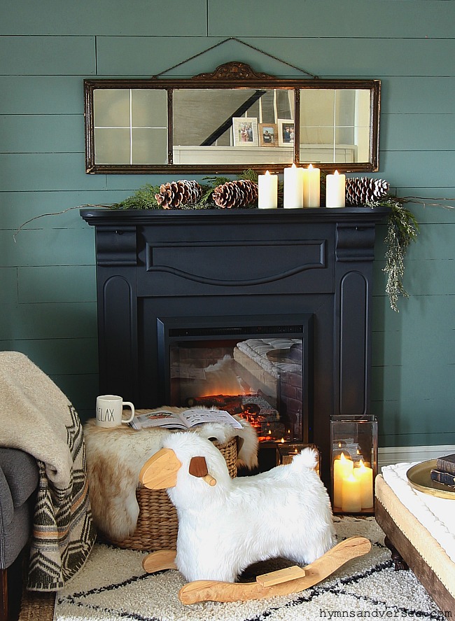 Cozy Fireplace with an Electric Insert