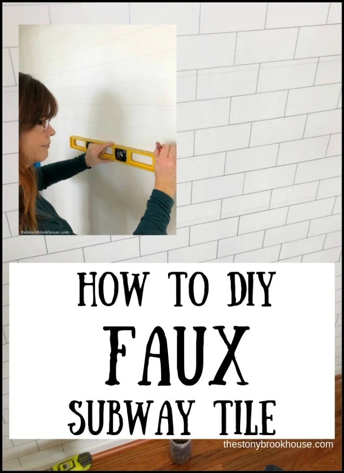 Faux Subway Tile - The Stonybrook House