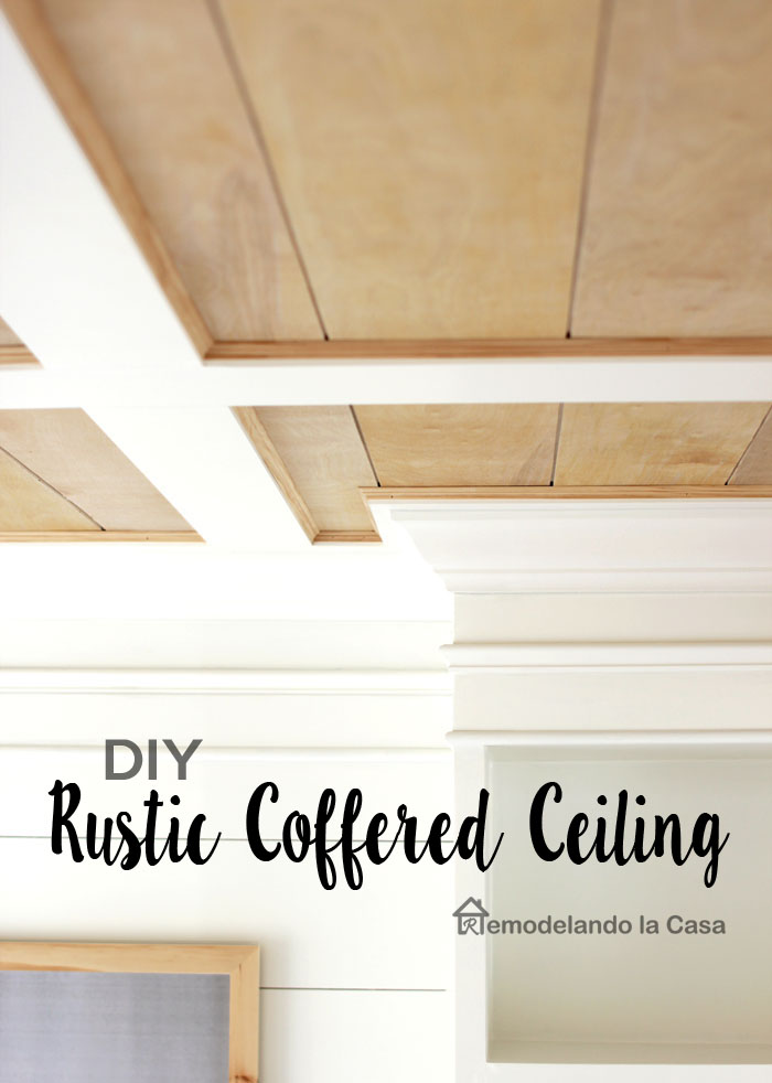 DIY Coffered Ceiling - RemodelaCasa