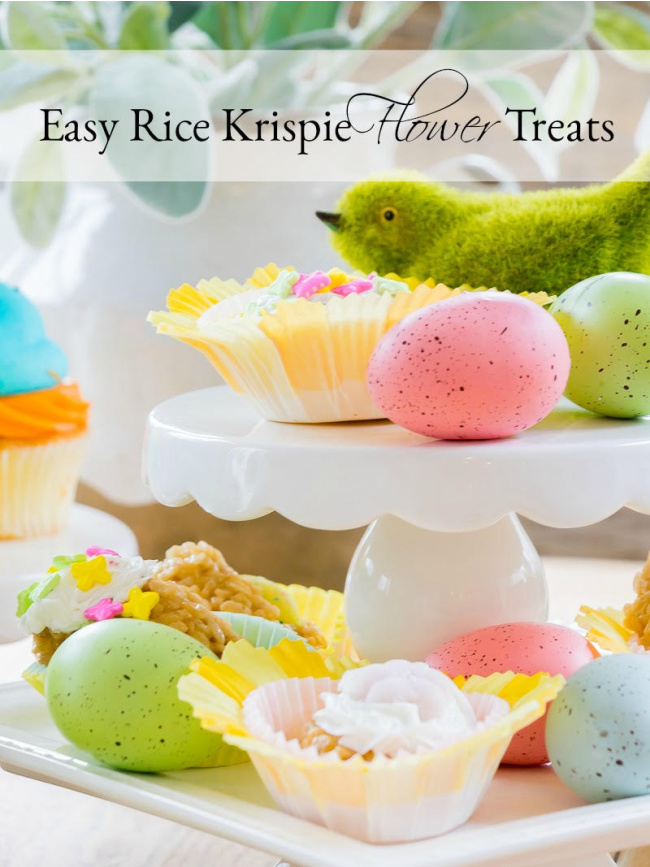 Rice Krispie Flower Treats - Duke Manor Farm