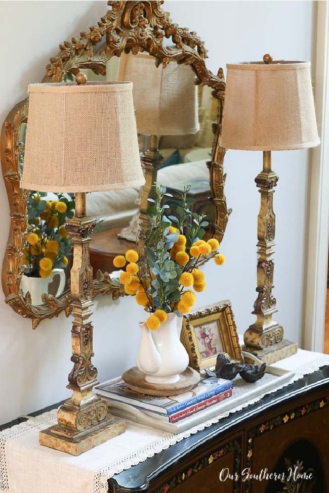 Decorating with Books - Our Southern Home