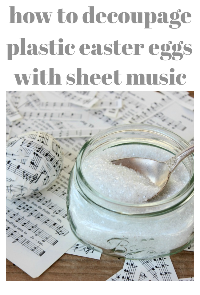 How to Decoupage Plastic Easter Eggs - Hymns and Verses