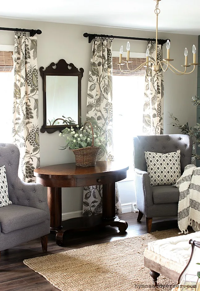 Vintage Style Spring Living Room