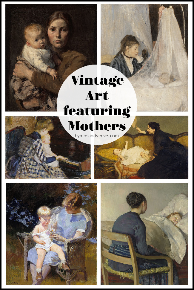 Vintage art featuring mothers.