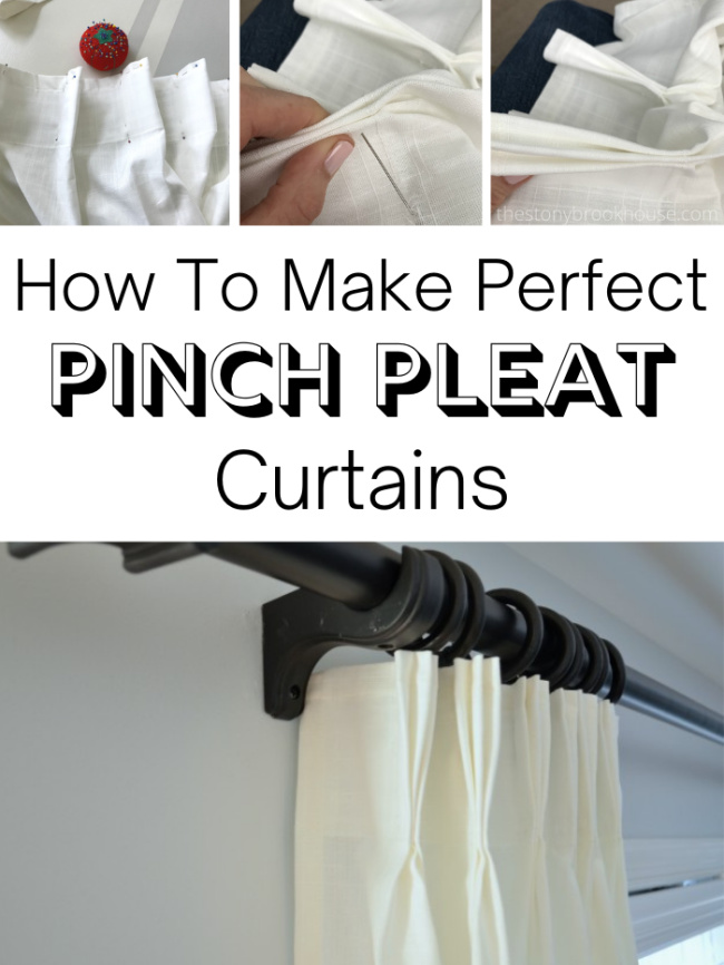 How to Make Perfect Pinch Pleat Curtains - The Stonybrook House