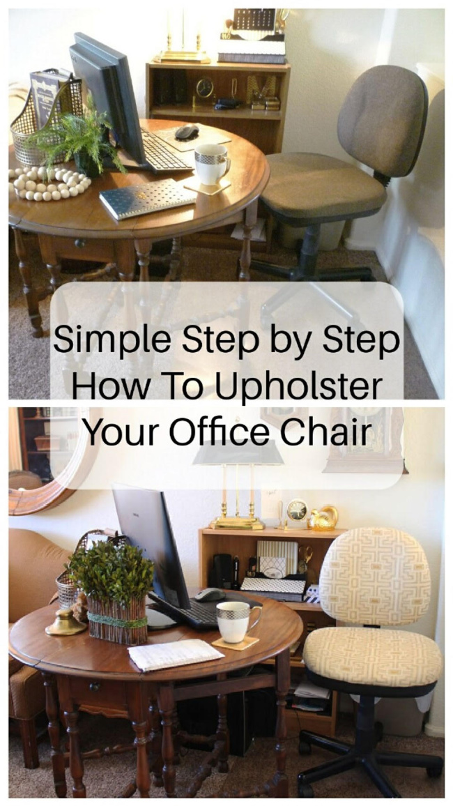 Upholster an Office Chair - A Stroll Thru Life
