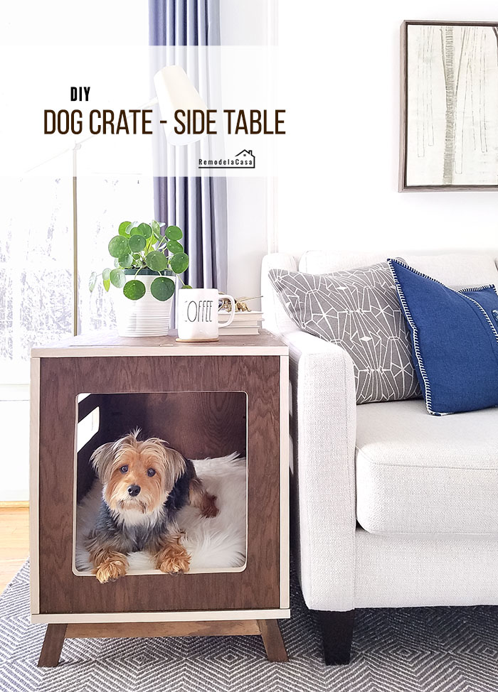 Dog Crate Side Table - RemodelaCasa