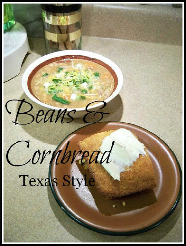 Texas Style Beans and Cornbread - A Stroll Thru Life