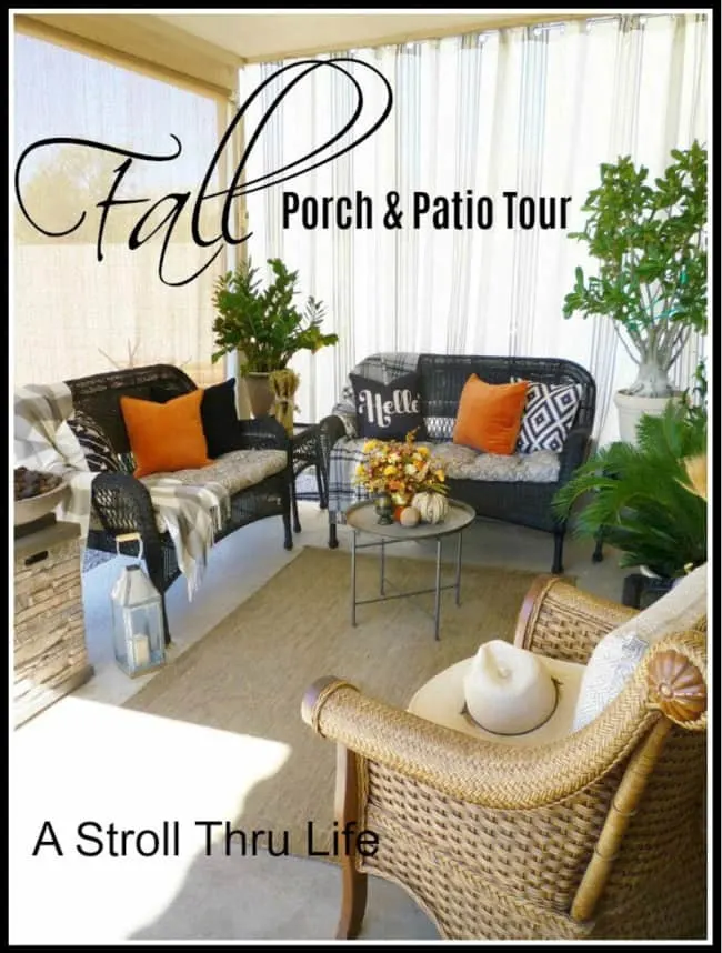 Fall Porch and Patio - A Stroll Thru Life
