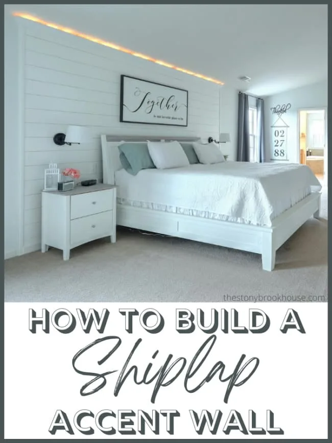 How to build a shiplap wall - The Stonybrook House
