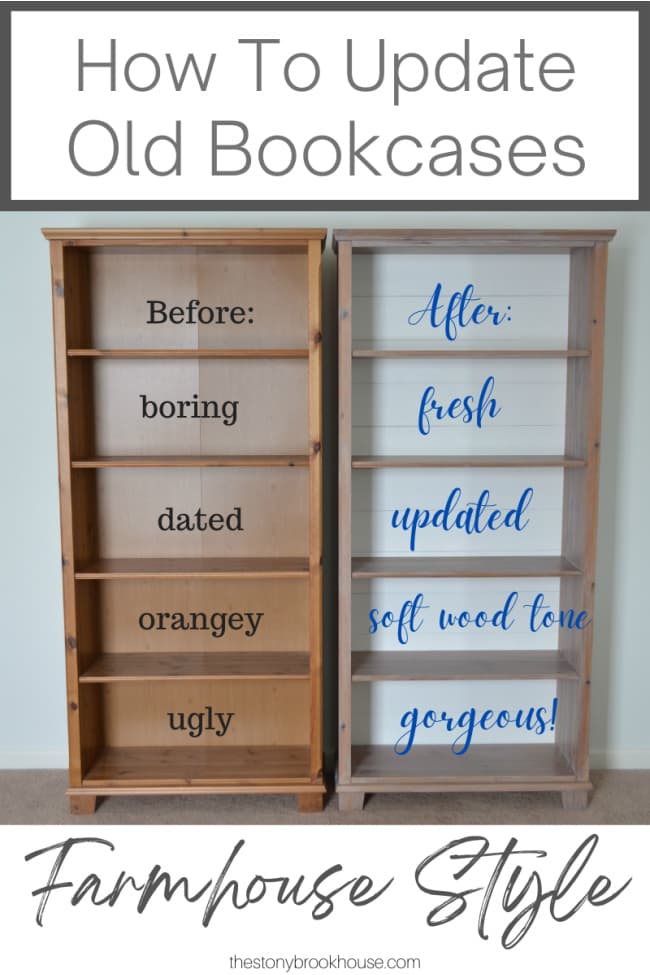 How to Update Old Bookcases - The Stonybrook House