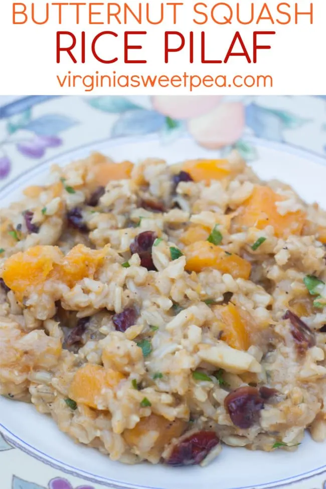 Butternut Squash Rice Pilaf - Virginia Sweet Pea
