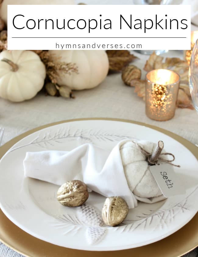 Cornucopia Napkins - Hymns and Verses Blog