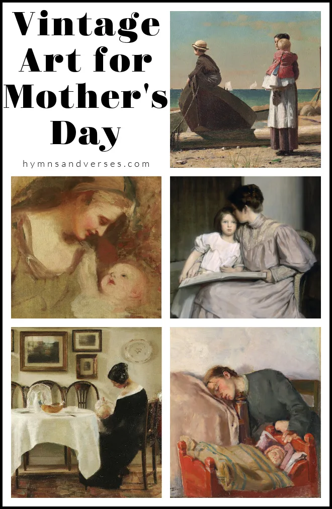 Vintage Art for Mother's Day featuring mothers.