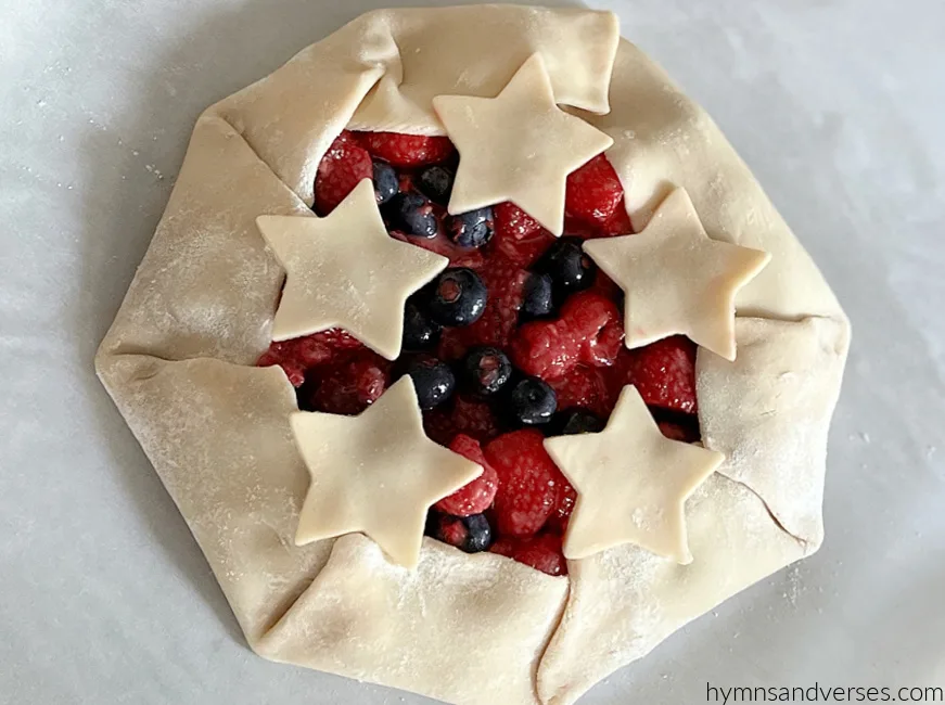 Berry Galette prior to baking