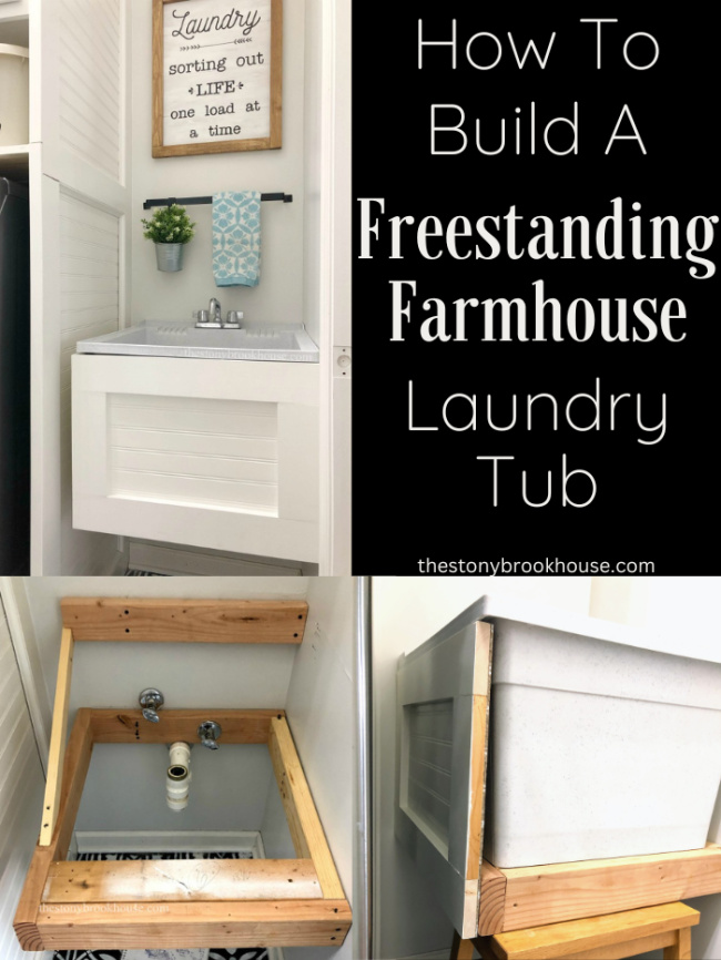 Building A Freestanding Laundry Tub | The Stonybrook House