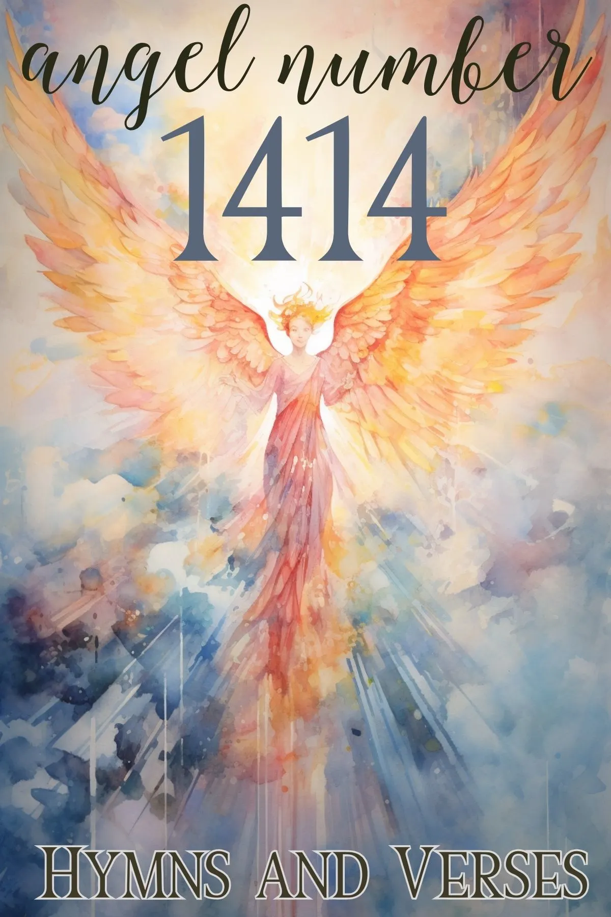 watercolor picture of an angel for angel number 1414