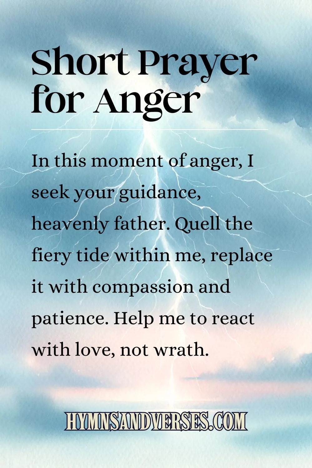 Prayer for Anger: 19+ Calming Options | Hymns and Verses