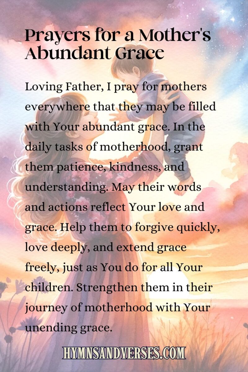 31+ Prayers for Mothers | Hymns and Verses