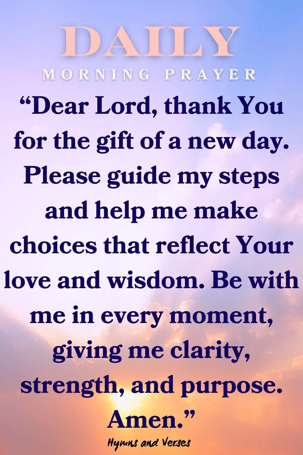 Daily Morning Prayer Hymns And Verses